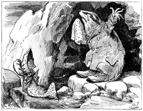 ‘THE FATHER-BADGER, WRITHING IN A CAVE’