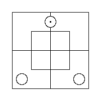 Diagram representing all m prime are x