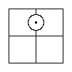Diagram representing x exists