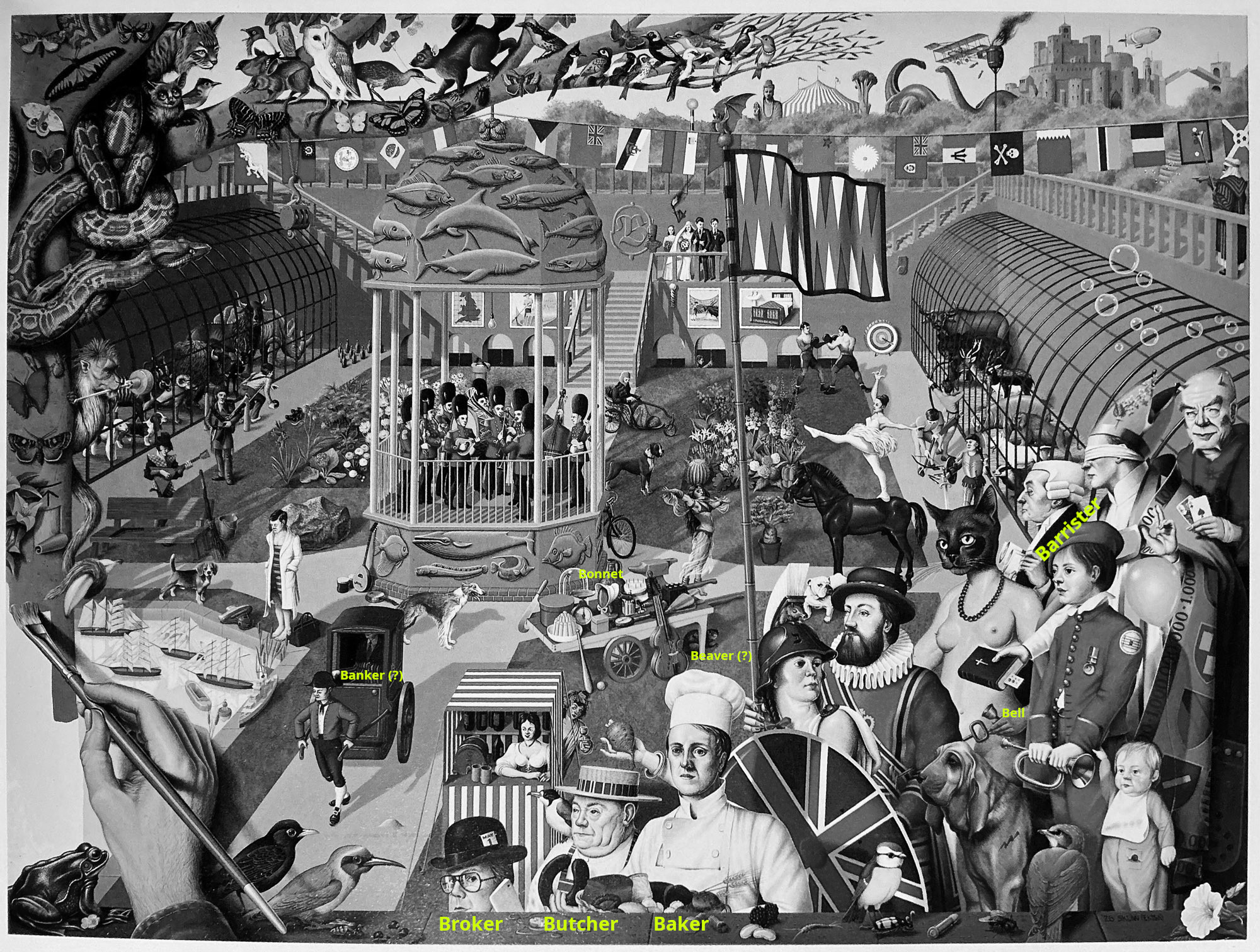 The Ultimate Alphabet - letter B.By Mike Wilks, 1986, Ed.1987.