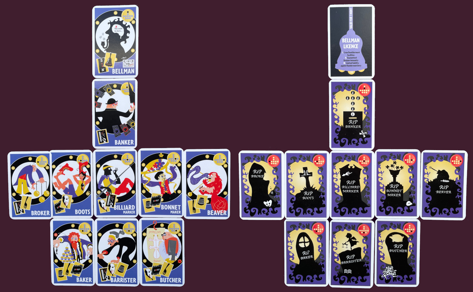 Cards on the Ark (fronts and backs)